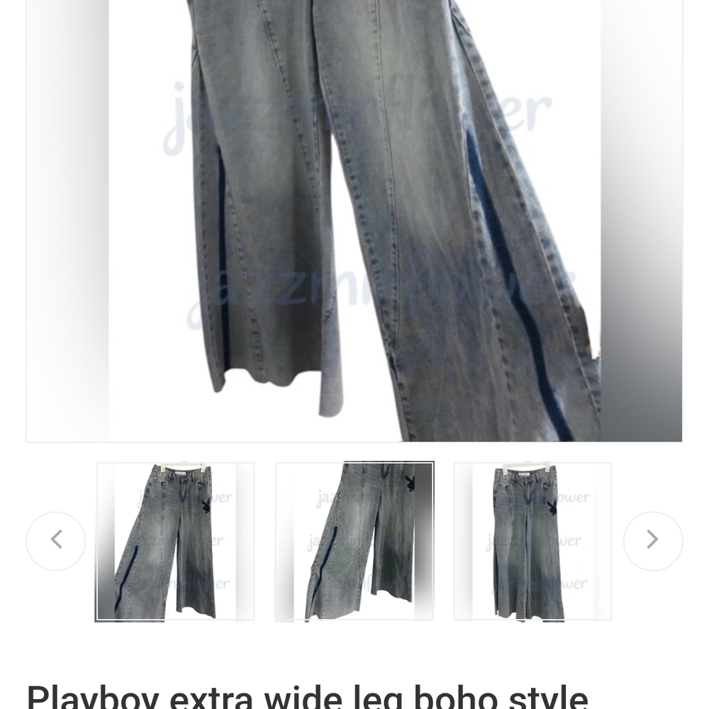 PLAYBOY Men's Light Gray Straight Jeans - Picture 6 of 6